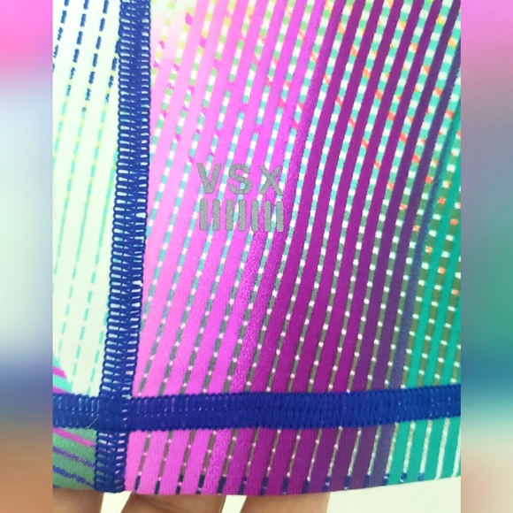 Victoria's Secret Sport Rainbow Capri Leggings - Picture 5 of 7